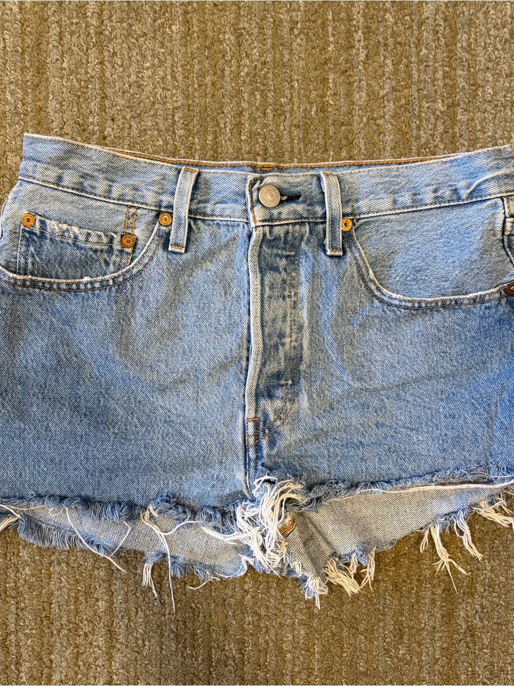 Women’s Levi’s Light Blue Denim Cutoff Shorts